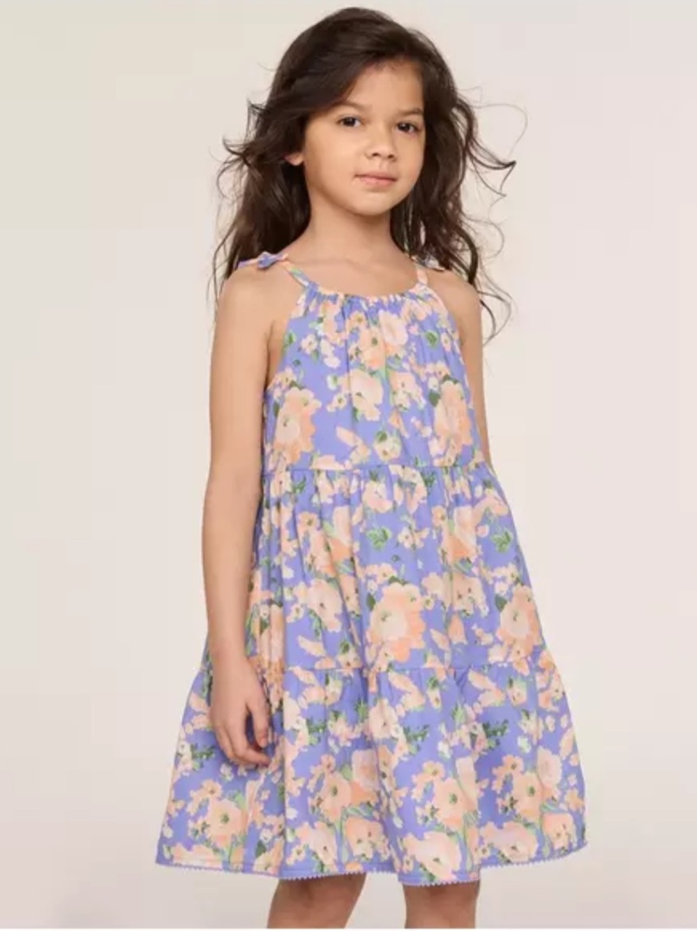 JANIE AND JACK The Wanderer Floral Sundress + Matching Floral Bow Headband